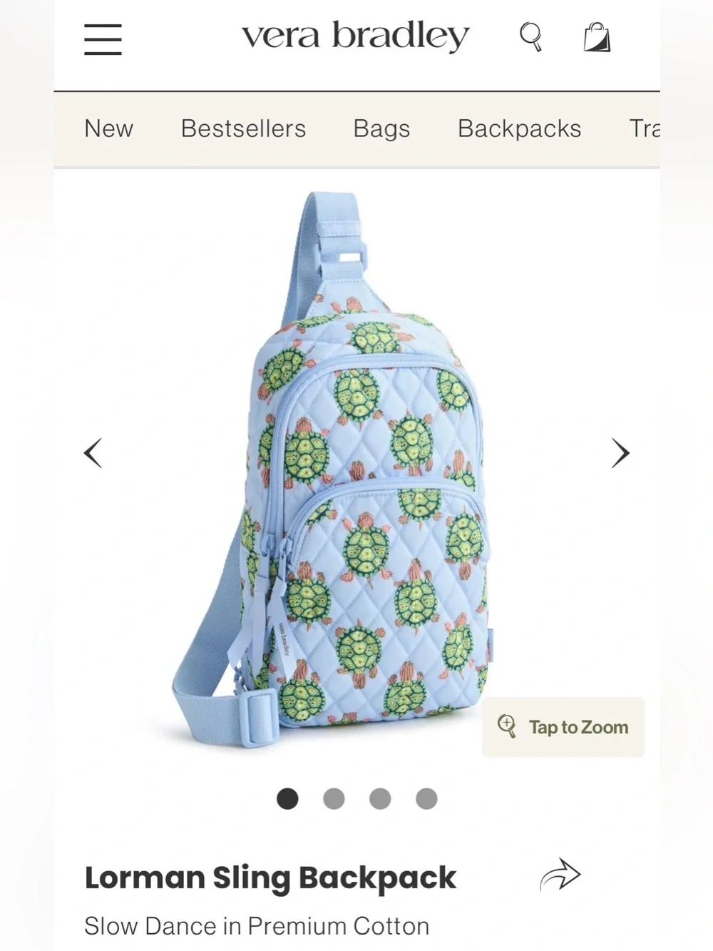 Vera Bradley Lorman Sling Backpack - Picture 4 of 4